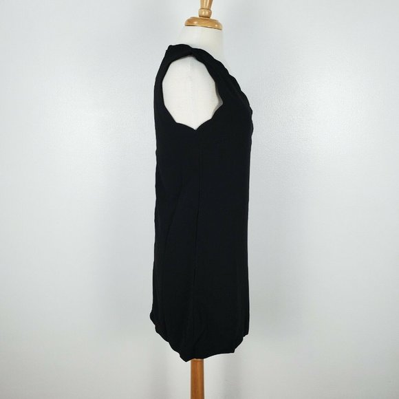 NWT Foxiedox Anthropology Black Scalloped Dress - Picture 5 of 12